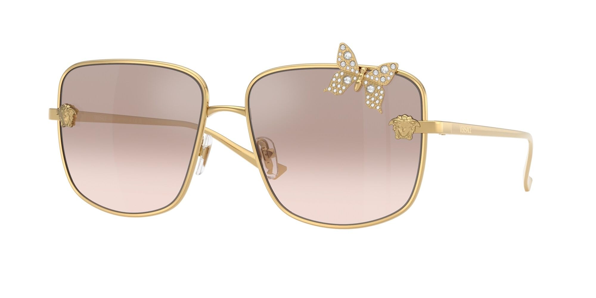 Gold Azure Flash Silver Sunglasses by Versace