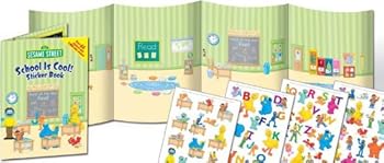 Paperback Sesame Street School Is Cool! Super Sticker Book (Sesame Street Stickers) Book