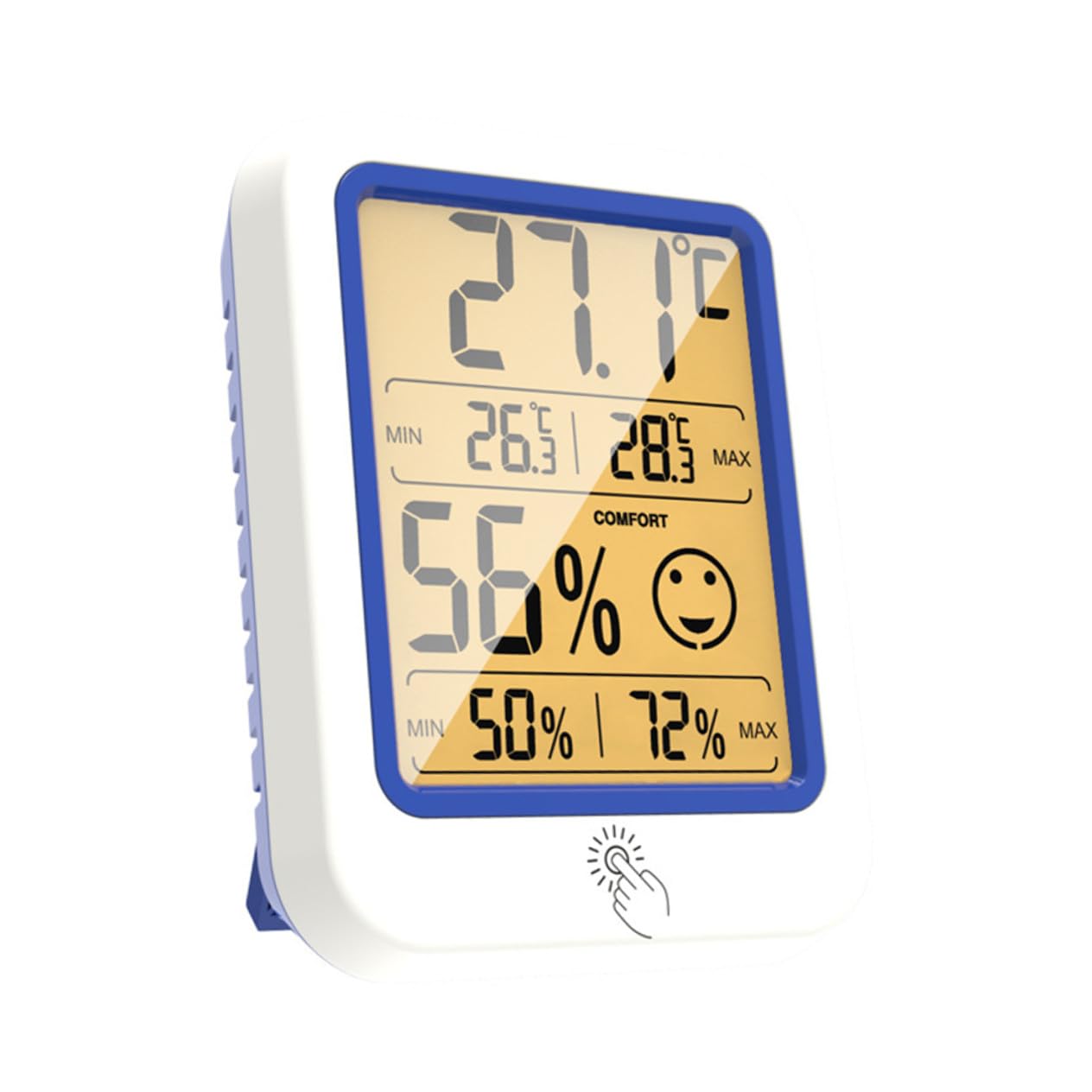 Sosoport 3pezzi Termometro Igrometro Digitale Mini Lcd Per Interni Con Sensore Di Temperatura e Umidità Misuratore Basso Consumo Energetico Per Casa e Ufficio