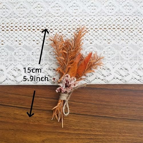6Pcs Mini Ramo de Flores Secas para Decoración DIY miniatura 7