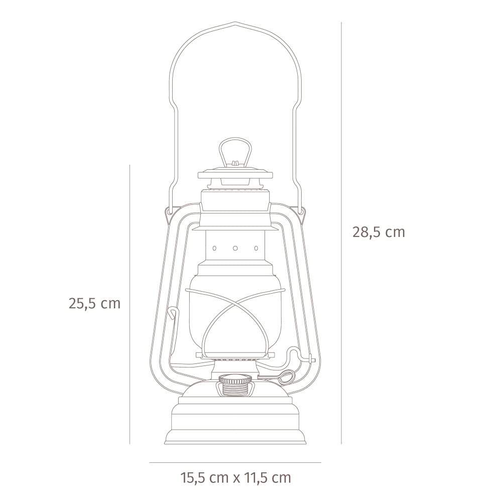 Feuerhand Lanterne tempête Baby Special 276 en 21 couleurs (noir mat)