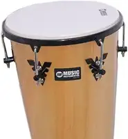 Timba Music Phx 50 Cm X 11 Pol Madeira Pele Dupla Napa Nylon