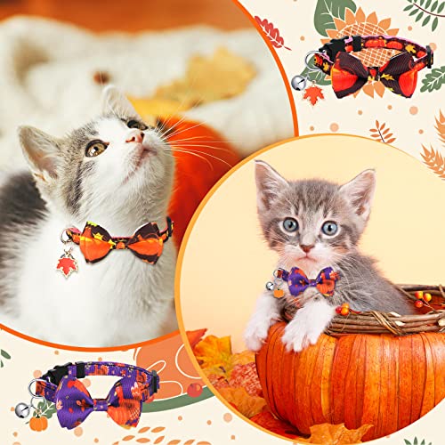 Kacctyen 18 Pcs Holiday Cat Collars With Removable Bow Tie And Bell Independence Day Collar Cute Cat Buckle Breakaway Collar Safety Dog Collar Bowtie Girl Boy Kitten Puppy Pet, Kitty Collar (Small) #TOP5