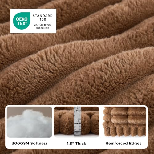 Bedsure Comfyfleece® Sofa Cover, Couch Covers for Dogs, 27.6 x 82.7 Brown - image 3