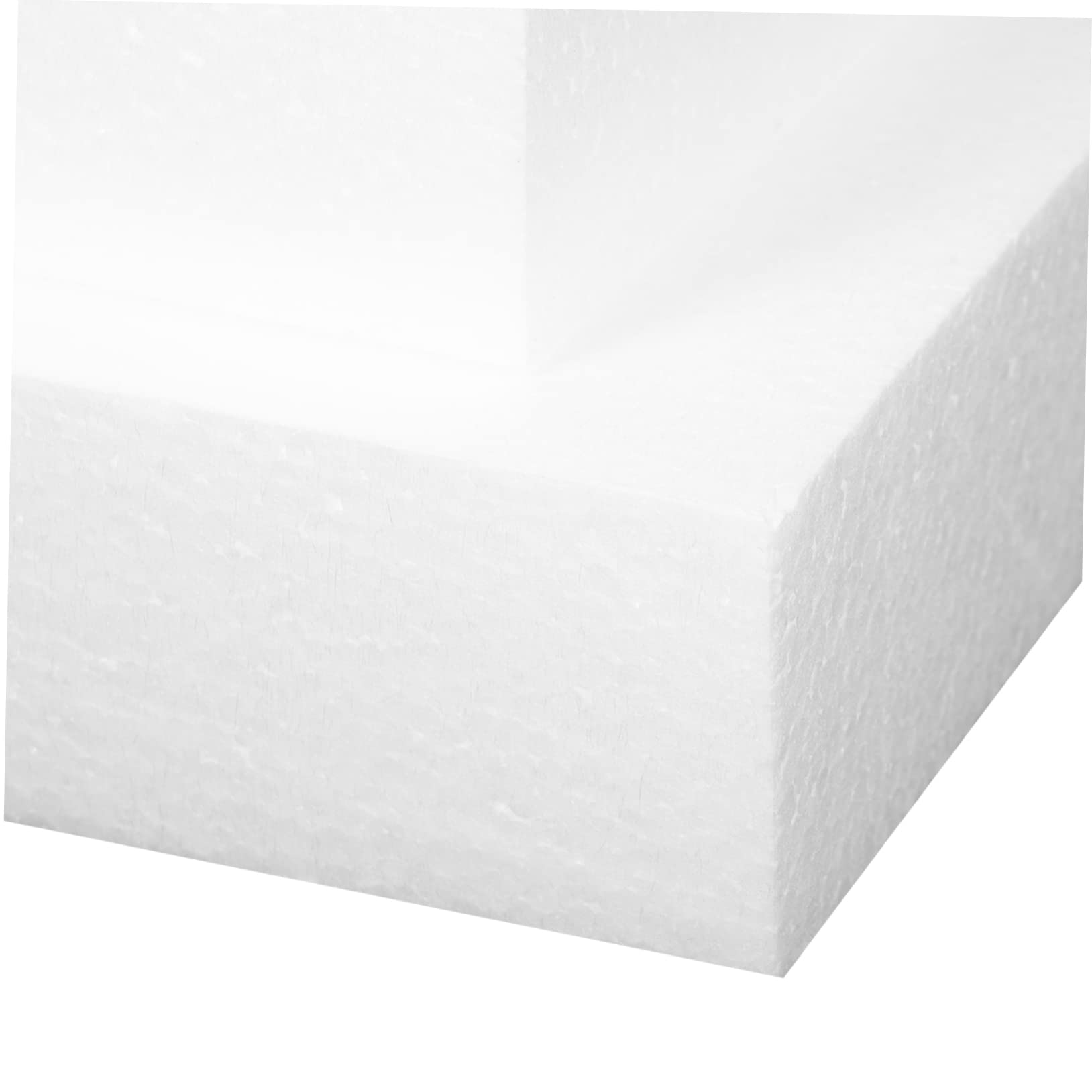 Abaodam 9 Pièces Modèle De Gâteau en Mousse Décor De Gâteau Artificiel Accessoire De Mariage Grand Mannequin De Gâteau Cubes De Mousse Petit Gâteau Anneau De Gâteau Faire Tourner Blanche
