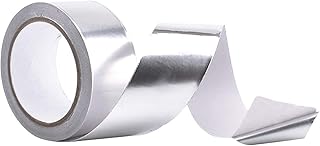 Fodlon 45 mm x 20 m Premium aluminiowa taśma samoprzylepna samoprzylepna taśma aluminiowa do naprawy HVAC, kanałów, izolacji, suszarek i rzemiosła