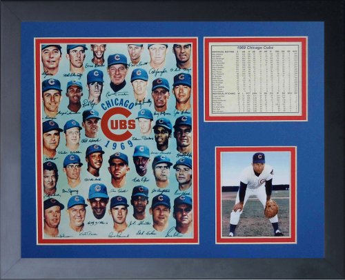 Legends Never Die 1969 Chicago Cubs Framed Photo Collage, 11x14-Inch, (11058U)