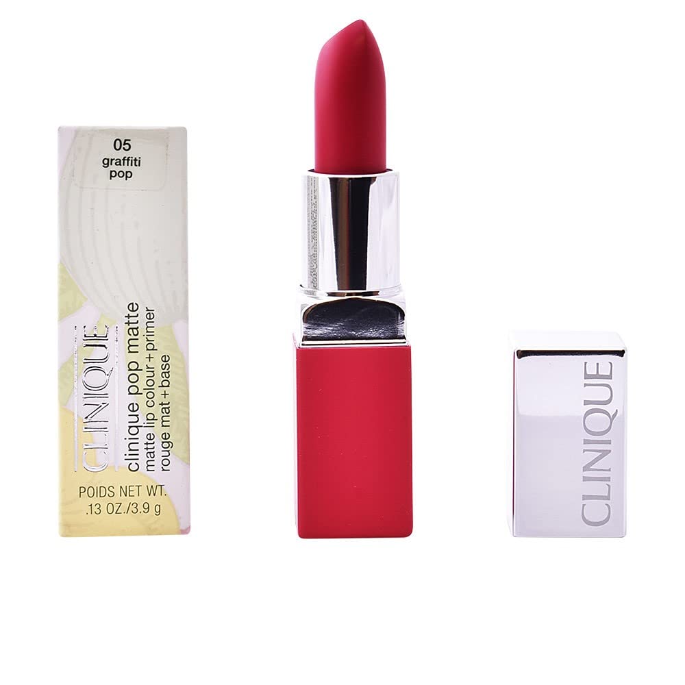 Clinique Pop Matte Lip Colour + Primer # 05 Graffiti Pop, Pink, 3.9G/0.13Oz