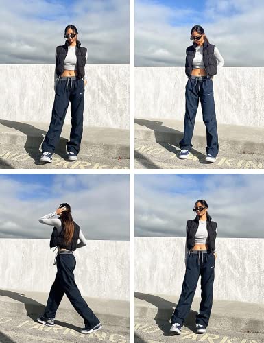 SySea Women's Crop Puffer Vest Winter Zip Up Lightweight Sleeveless Warm Outerwear Padded Coat4