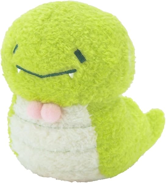 サンレモン ふわふわたっとん S へび GR 9.5×15×12cm ぬいぐるみ グリーン かわいい 干支 巳年 新年 P-9892 - 1