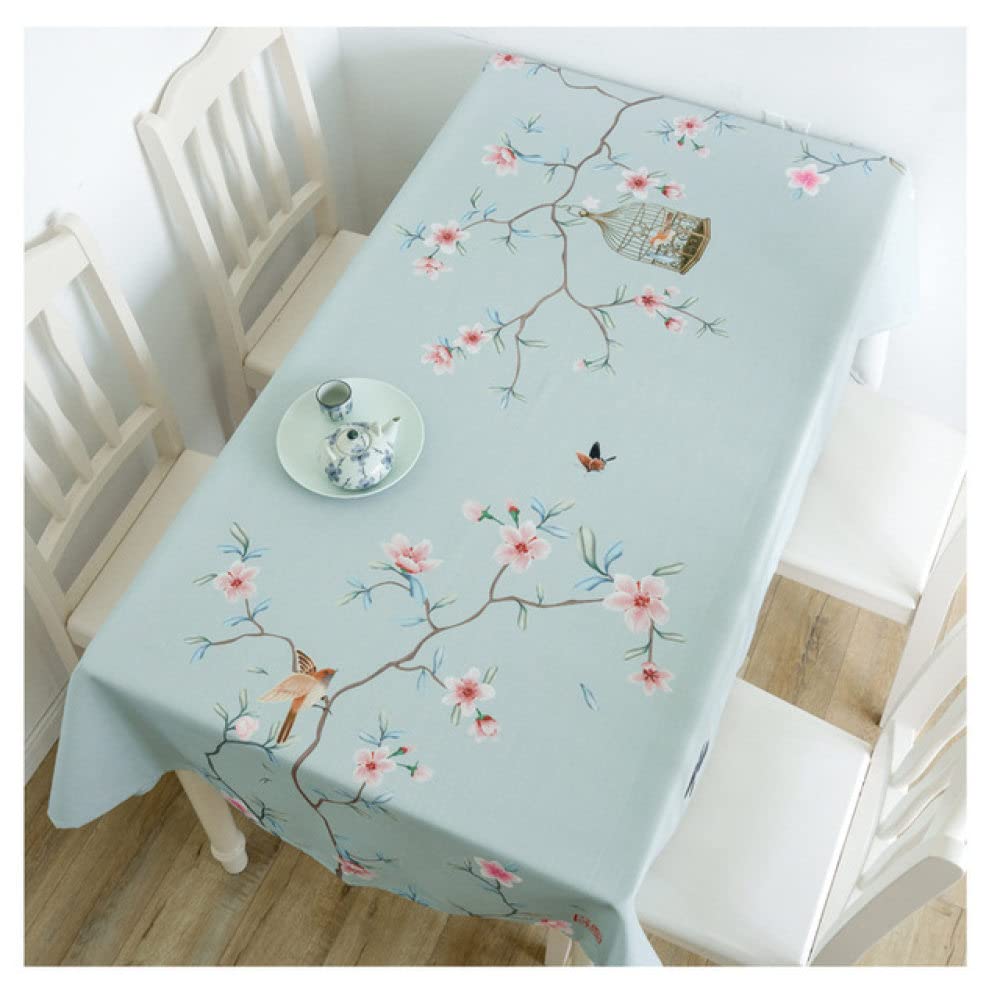 Nappe fleur de prunier imperméable 90x140cm pour éliminer les taches de cuisine