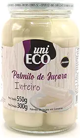 Palmito de Juçara em Conserva Inteiro UniEco 550g
