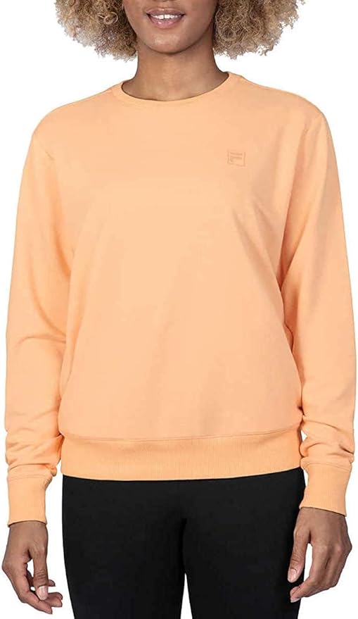 Fila Womens French Terry Long Sleeve Crewneck Sweatshirt Orchid Bloom  X-Small : Amazon.ca: Clothing, Shoes \u0026 Accessories