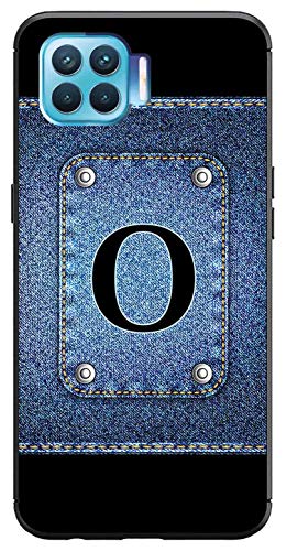 Image of Amazon Brand - Solimo Designer Button Jeans Alphabet-O Printed Soft & Flexible Hybrid Back Case Mobile Cover for Oppo F17 Pro
