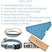 Hundehalstuch mit Halsband und Freundschaftsarmband von Pettsie, Verstellbare Größen S, M, und L, Abnehmbares Bandana Tuch, Inklusive, Hundeliebhaber, M, Blau