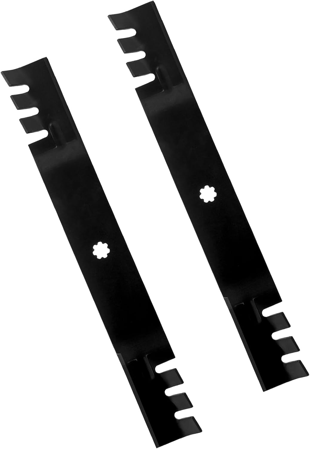 GX22151 GY20850 Mulching Blades for John Deere D100 D110 D120 D125 D130 Z225 Z235 42 Inch Deck Zero Turn Mower - Heavy Duty Blade Replaces AM141033 AM131033 AM137333-2 Pack