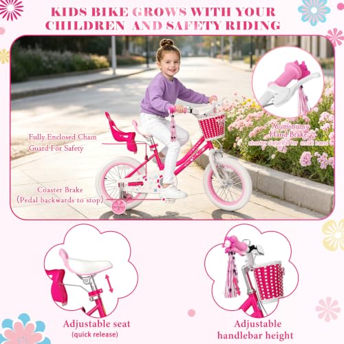 Image of Glaf Toddler Girls Bike for Age 2-12 Years Old