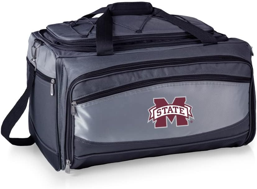 PICNIC TIME NCAA Unisex-Adult NCAA Buccaneer Portable Charcoal Grill & Cooler Tote