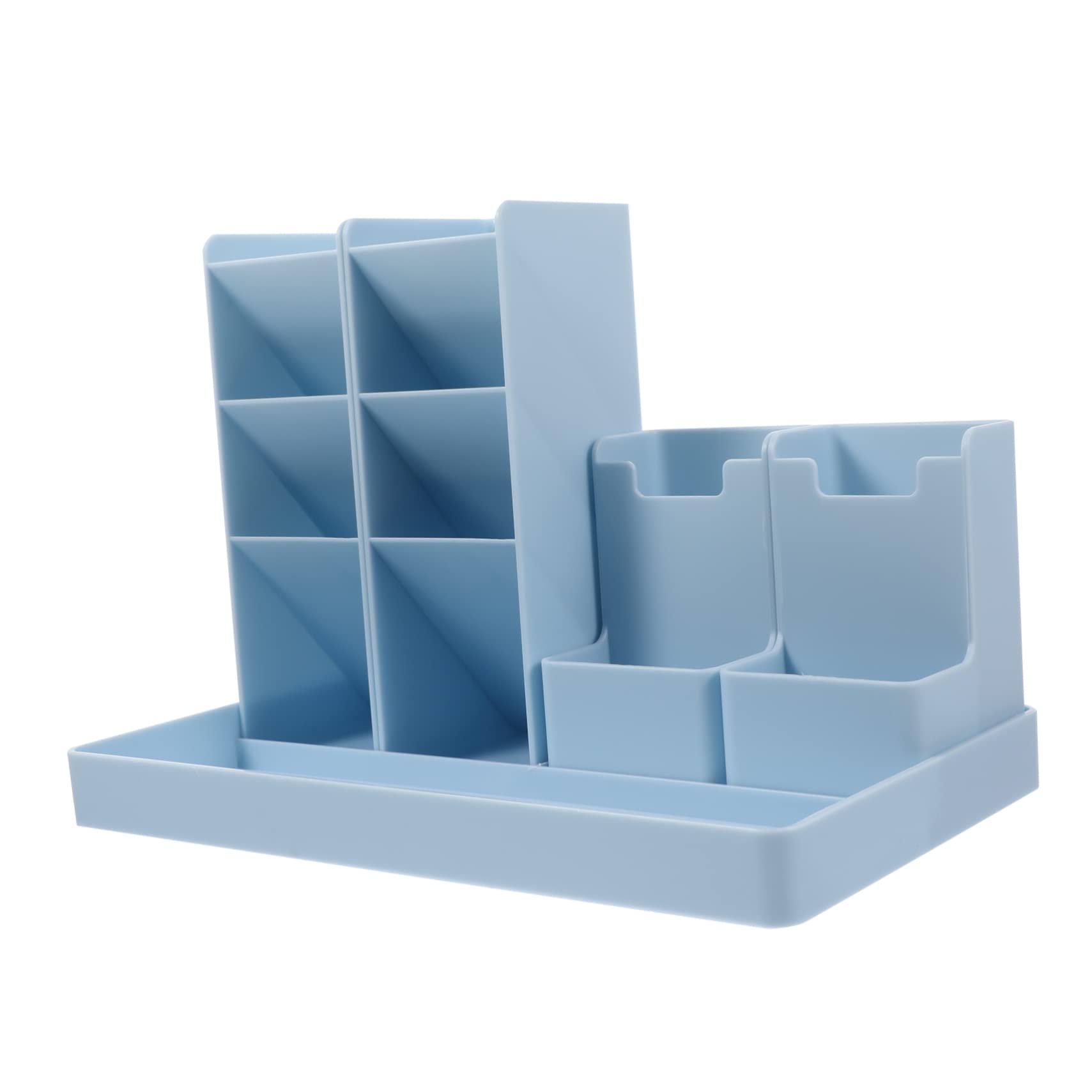 Fournitures scolaires triées facilement avec l'organisateur bleu