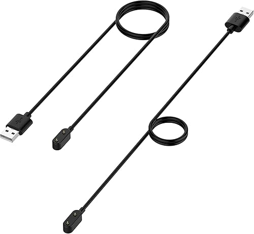 Miniatura 8 de Cargador compatible con Huawei Band 6 Charger, 3.3 pies, 39.4 in, cable de carga USB, base de carga para Huawei Band 6 (2 negro) (2 piezas)