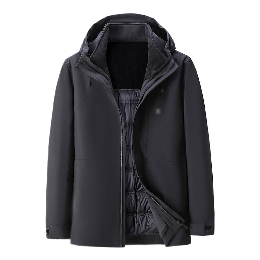 Doudoune homme duvet d'oie veste chaude et légère XXL
