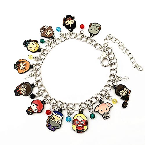 Hsyletb Community Of Fandoms Wizard World Chibis Charm Bracelet Gifts For Girl Woman (7) #TOP4