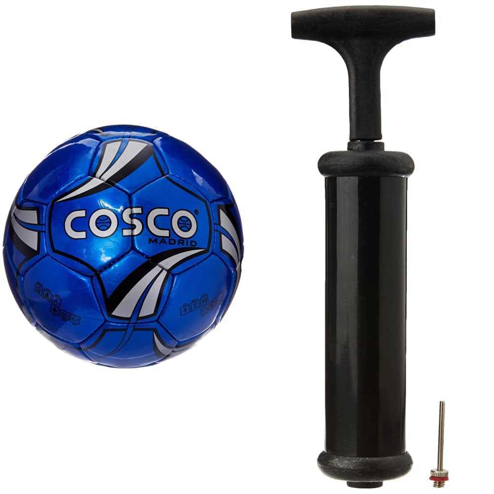 Cosco Madrid Foot Ball, Size 5 (Color May Vary) and Cosco Hand Pump (B07JF8ZXKH) Amazon Price History, Amazon Price Tracker