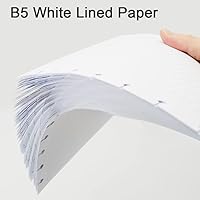 Vista 3 de 9 repuestos forrados de disco para Happy Planner, insertos de hojas sueltas, 100 hojas/200 páginas, blanco, tamaño clásico, 7 x 9.25 pulgadas