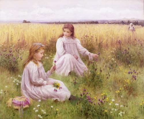 Fleurs des prés de William Affleck affiche art reproduction décoration 60x90