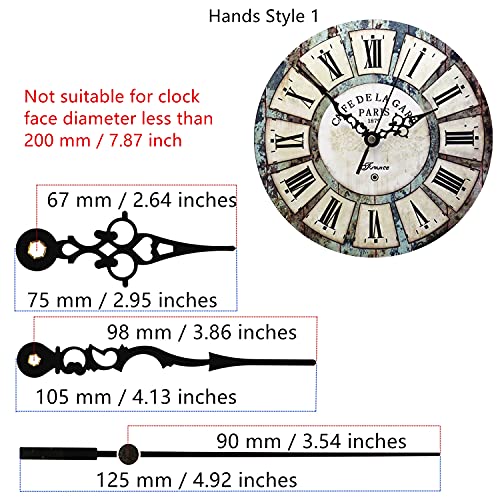 Tikround Youngtown 12888 Snap In Type 4.5Mm Hour Shaft Length Continuous Sweep Non Threaded Quartz Clock Movement 8Mm Total Shaft Length (A Hands). #TOP3