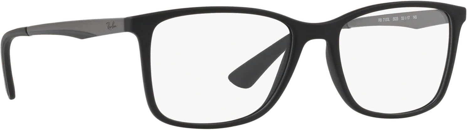 Armação para Óculos Ray-Ban Retangular, Tamanho 55