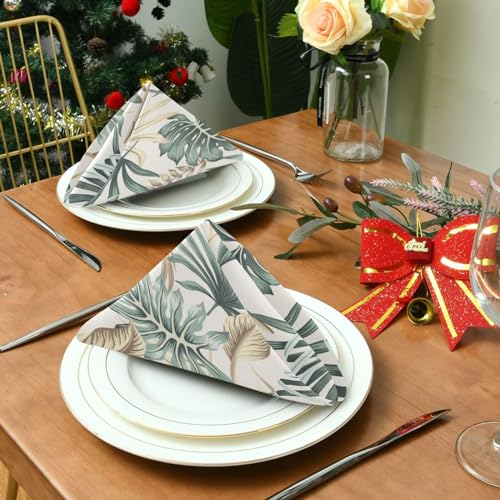 Servilletas de Tela Tropical Palm Leaves Set de 6 miniatura 3