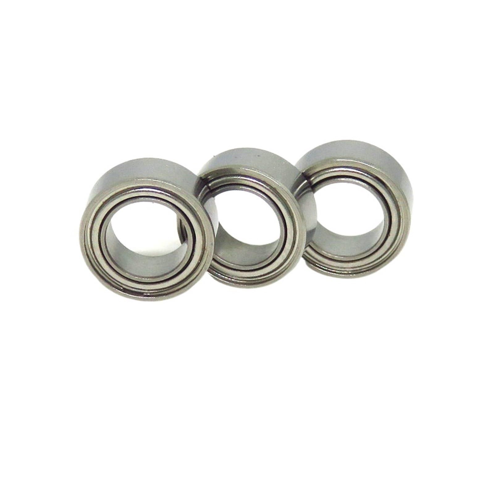 NOBIRTBSA 10 Pieces SR2 ZZ 3.175x9.525x3.97 Stainless Steel Hybrid Ceramic Bearing SR2C ZZ inch Reel Bearing 3.175 * 9.525 * 3.97 RC Bearing(SR156C-ZZ)