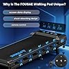 FOUSAE Walking Pad Treadmill with 9% Incline, 4-in-1 6.2MPH Treadmill for Home with Full Screen LED Display, 2.5HP Brushless Motor, 330 LB Weight Capacity, 12 HIIT Programs, Magnetic Remote Control