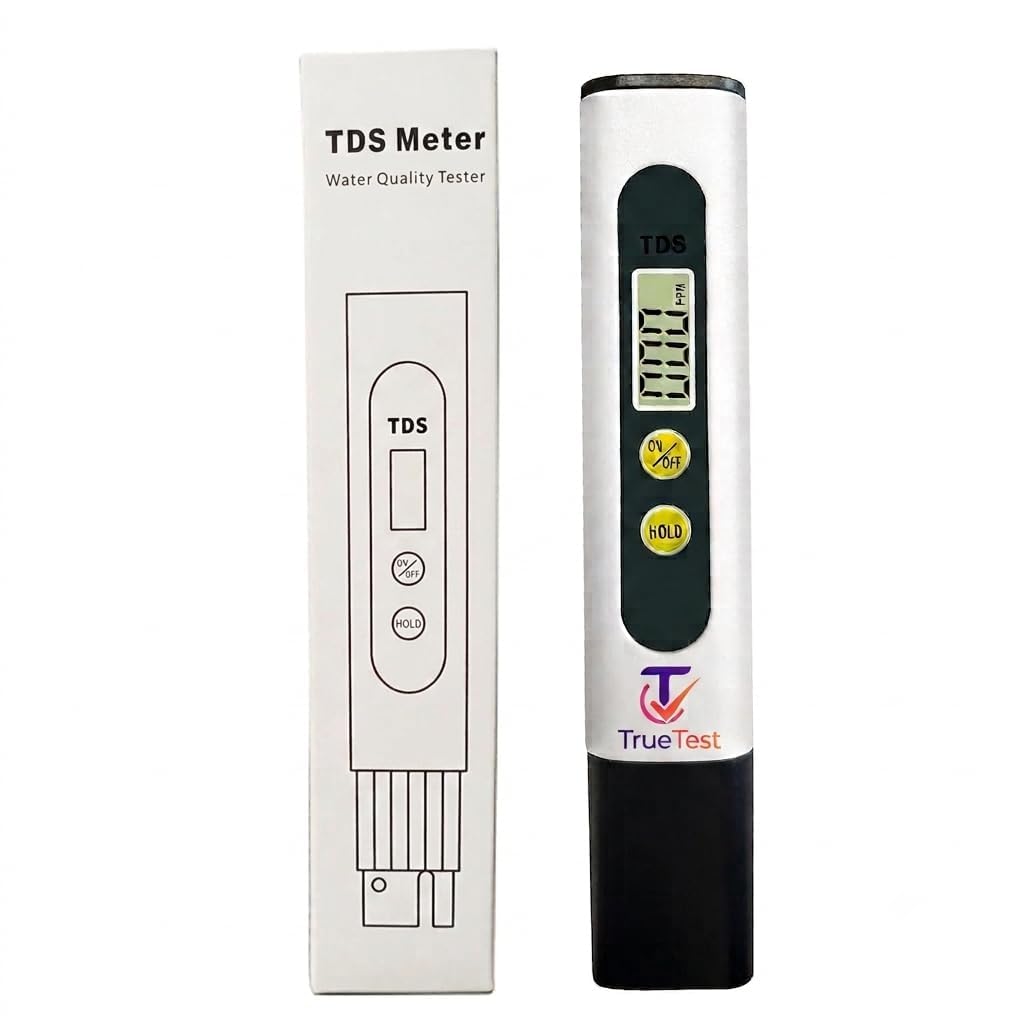 TrueTest Digital TDS Meter for Water Testing | Accurate Total Dissolved Solids & PPM Tester for Drinking Water, RO System, Aquariums, Swimming Pools, | Water Quality Monitor - White TDS-M2 | Accurate TDS Meter With Battery-image-32
