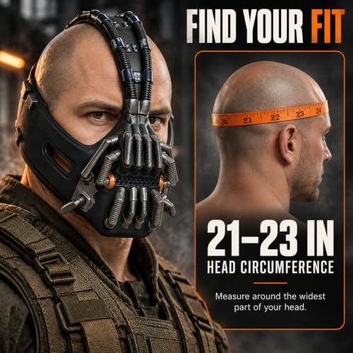 Halloween Mask for Bane Cosplay Costume Mask Adult Men Accessories - image 5