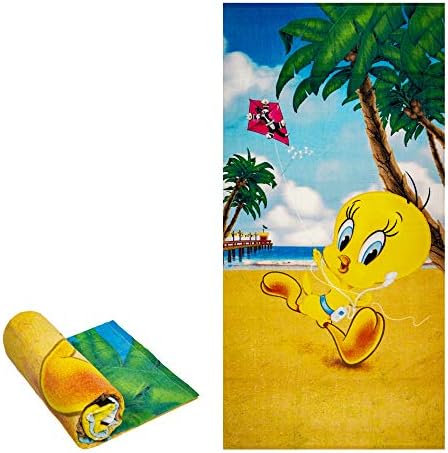 JPI Beach Towel - Sesame Street Elmo & Friends - Oversized 60" x 30" - for Pool, Bath, Yoga, Gym, Travel, Camping, Beach Cart & Beach Chairs