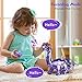 Koonie Sequins Dinosaur for Girls, 2 Year Old Girl Gifts, Purple Dinosaur Remote Control Reversible Sequins Dinosaur Can Repeat Walk Roar Sing, Christmas Birthday Gifts for 2-7 Years Old Kids Toddler