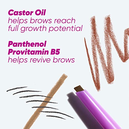 Kosas Brow Pop | Longwear, Dual-Action Defining Pencil, (Medium Brown) #TOP4