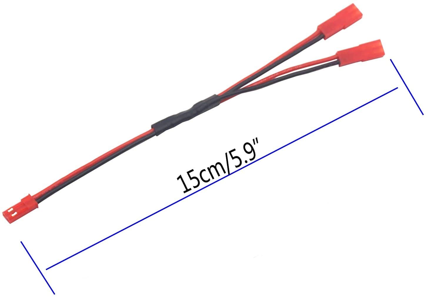 RC Servo ESC JST Y Splitter 1 Male to 2 Female JST Plug- Run 2 Accessories Like Fans and led Lights vxl esc Splitter
