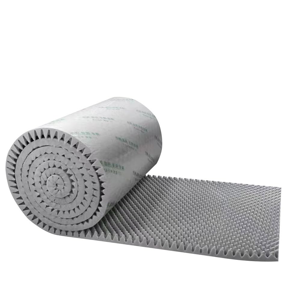 Cassa D'uovo Pannelli in Schiuma Acustica Autoadesivo Studio Pannelli Fonoassorbenti per Pareti Ritardante di Fiamma Isolamento Acustico Rotolo di Schiuma Spugnosa ( Color : Gray , Size : 1m*10m*5cm )