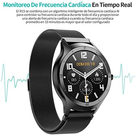 HalfSun Smartwatch, Reloj Inteligente Impermeable IP68 para Android iOS,  Pulsera de Actividad Inteligente con Pronóstico del Tiempo de Caloría  Pulsómetros Podómetro Monitor de Sueño Contador : Amazon.es: Electrónica