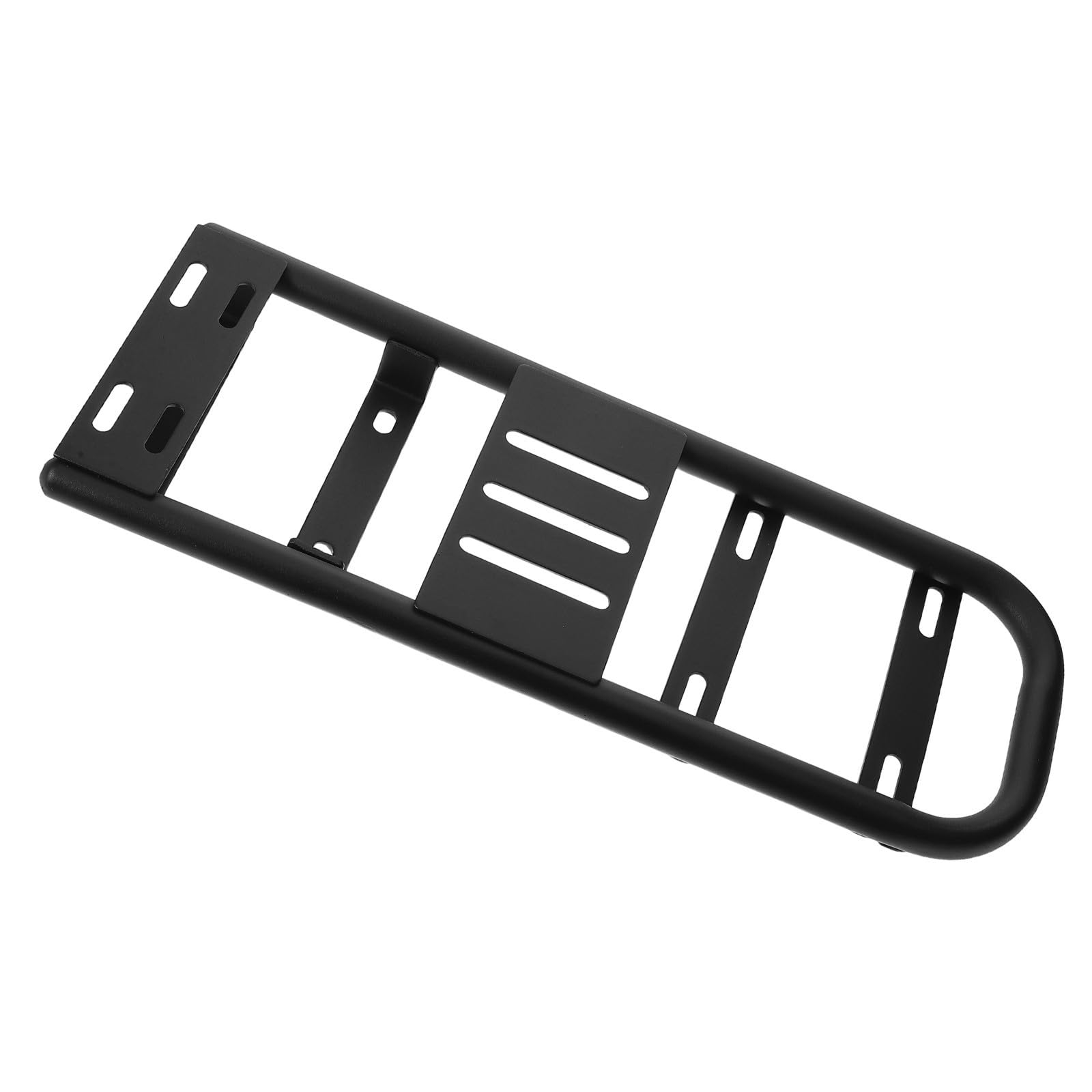 Support Arrière Étendu Design Allongé pour Électrique Porte Bagages en Fer Noir pour Transport et Déplacements Longs en Vélo Électrique