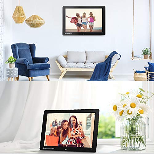Digital Picture Frame, RegeMoudal 12 Inch Digital Photo Frame with Wireless Remote Control, Support SD Card/USB