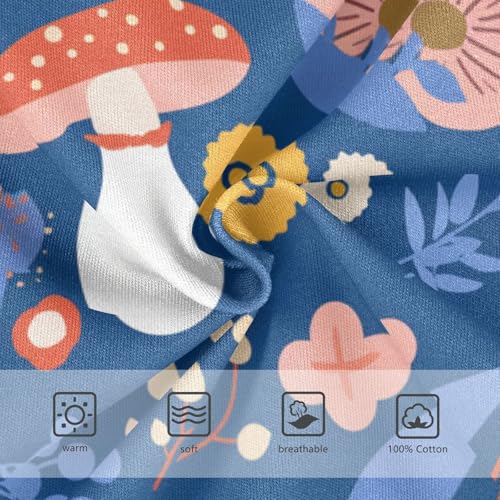 KLL Seamless Woodland Mushroom Flowers Boys Toddler Cotton Underwear Cute Children Panties3