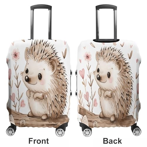 Housse de valise résistante aux rayures en polyester blanc taille M
