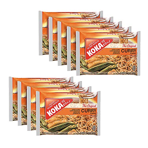 Image of KOKA Instant Noodles - Curry Flavour(85 Gm X Pack Of 9) inch(Halal Certified) inch - No Artificial Colours