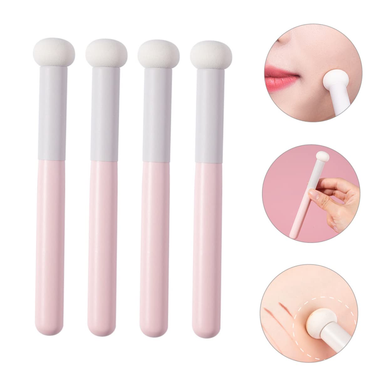 FRCOLOR 20stücke Teiliges Make-up Schwamm Mit Ergonomischem Griff Für Puder Concealer Und Foundation Multifunktionale Beauty-schwämme Für Perfektes Verblenden Und Auftragen