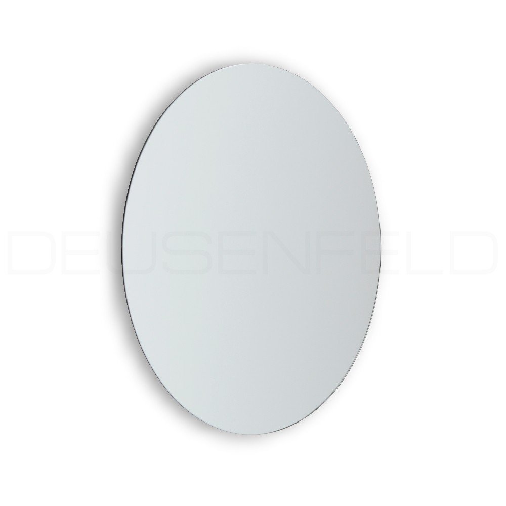DEUSENFELD KK7 - Klebespiegel Kosmetikspiegel, Schminkspiegel, Rasierspiegel zum Kleben, 7-Fach Vergrößerung, Ø 20cm, rund, Glas, Rahmenlos, mit 3M Klebepads