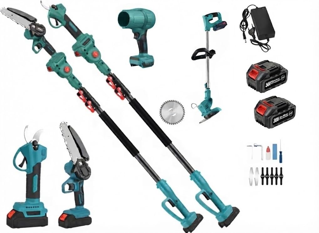Mukins Kit Potatura 5 in 1 a Batteria 88VF con Accessori